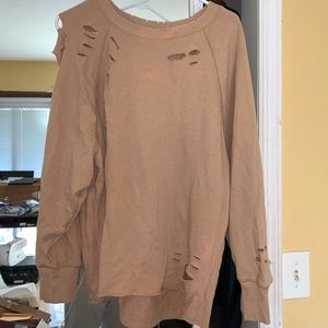 Aerie Distressed Sweater